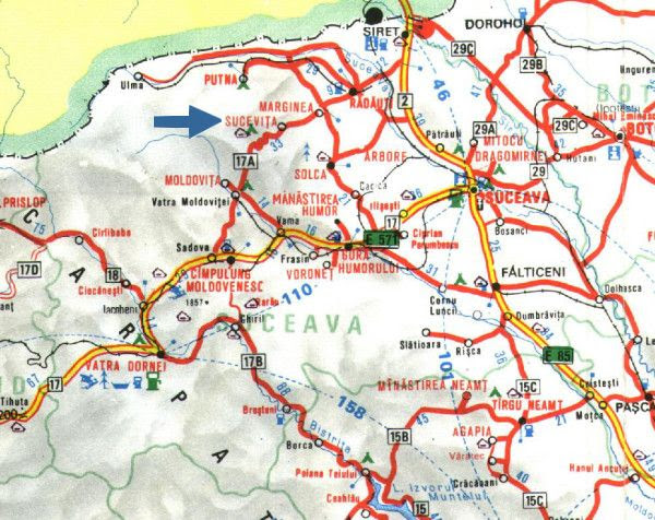 harta rutiera suceava judet PELES BUCOVINA | Harta rutiera a judetului Suceava