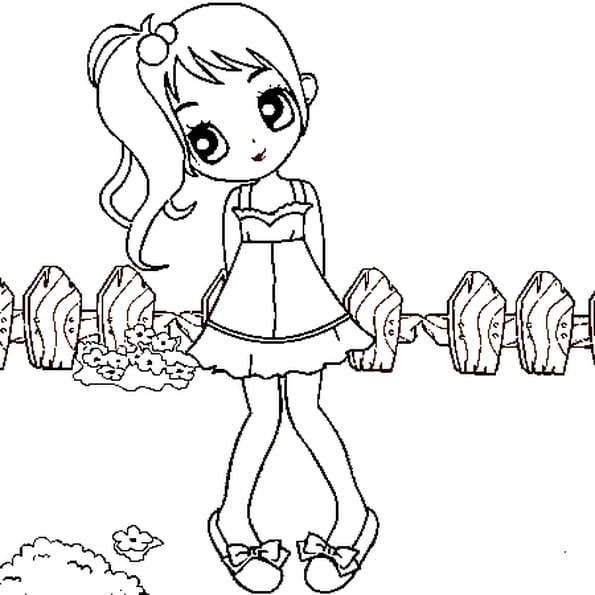 COLORIAGE FILLE 24 dessins a imprimer pour filles Toupty - coloriage de petite fille