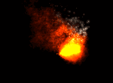 Unity エフェクトサンプル Shuriken 炎1 ゲーム開発奮闘記
