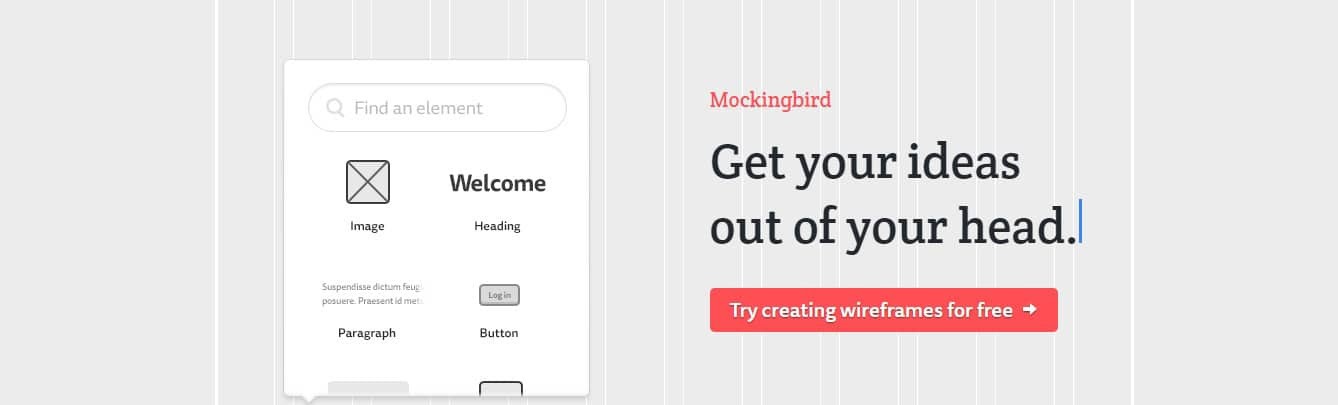 website wireframes tool - MockingBird