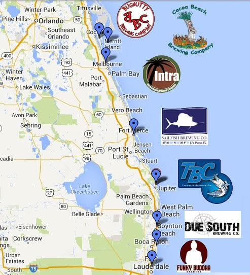 Florida Breweries Map