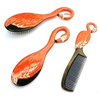 Flamingo Bird Themed Comb Hairbrush and Mirror Set For Children