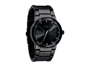 Nixon Men's Cannon A160001-00 Black Stainless-Steel Analog Quartz Watch with Black Dial