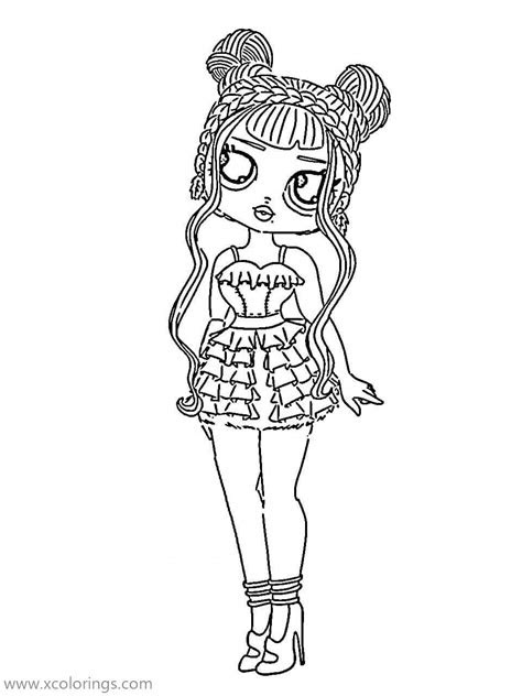  omg doll coloring pages from lol surprise dolls xcoloringscom