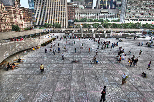 Remembering Jack Layton at Nathan Phillips Square