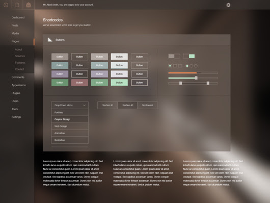 Admin Panel Template (Psd)