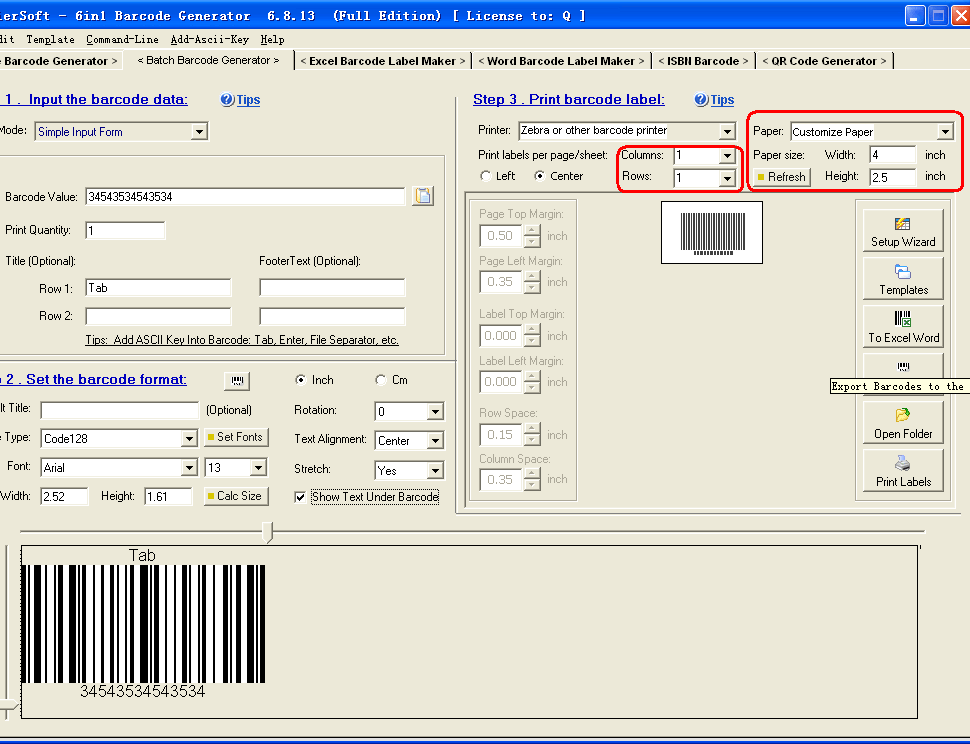 EasierSoft - Free Bulk Barcode Generator Software - Use Excel ...