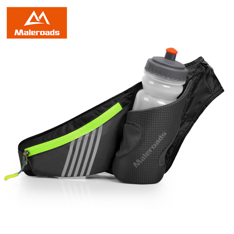 Running Belt Jogging Cycling Waist Pack Pouch Sports Water Bottle Holder Bag Gym