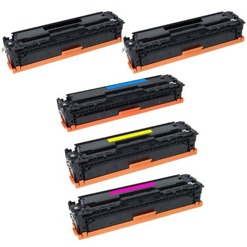 HI-VISION HI-YIELDS    Compatible Toner Cartridge Replacement for Hewlett-Packard (HP) CE410A CE411A CE412A CE413A (2 Black, 1 Cyan, 1 Yellow, 1 Magenta, 5-Pack) On Sale