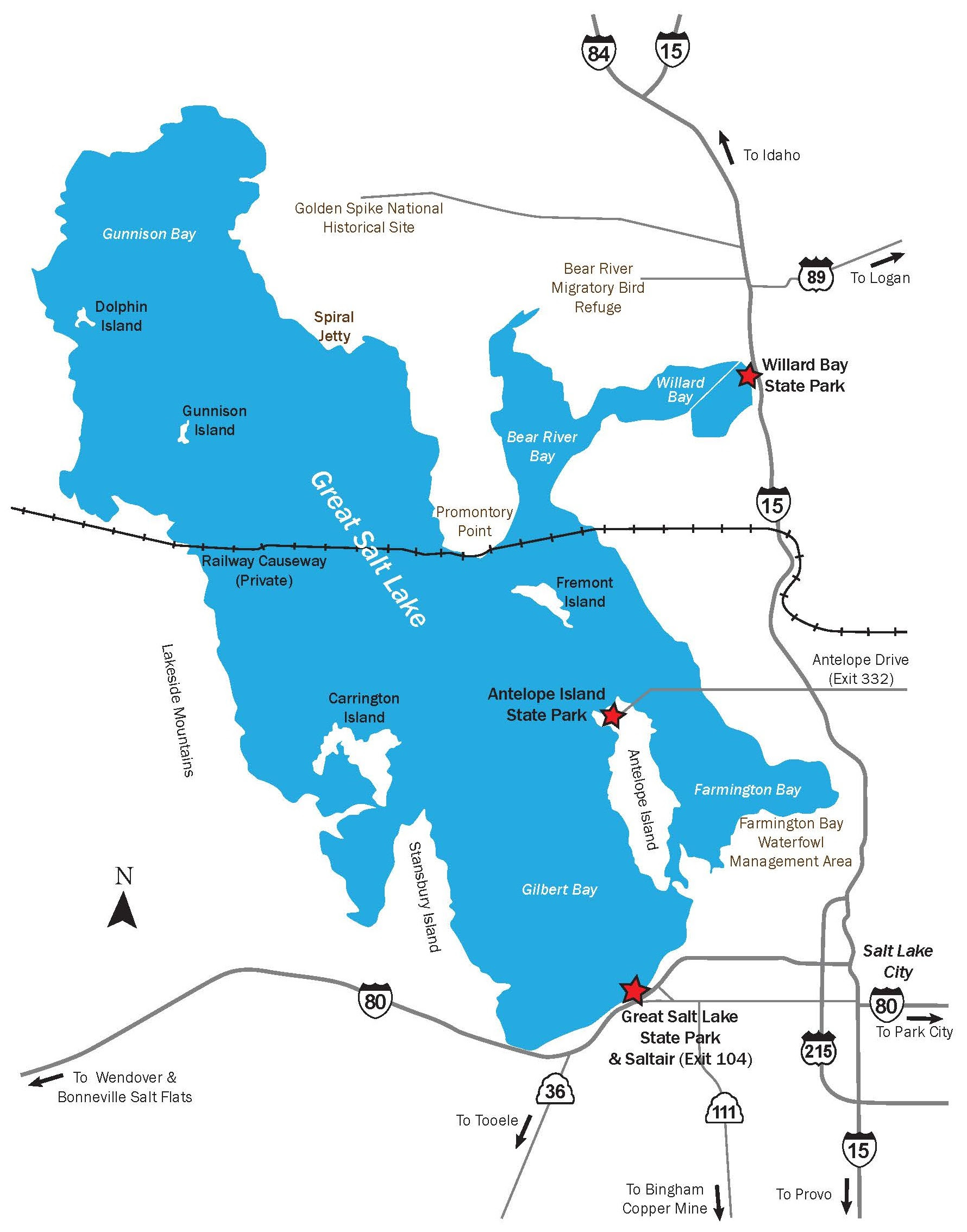 標識 １ ビジターセンターの後方 Utah State Parks