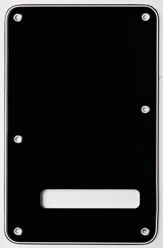 Fender Accessories 099-1322-000 3-Ply Black (B/W/B) Stratocaster Backplate On Sale