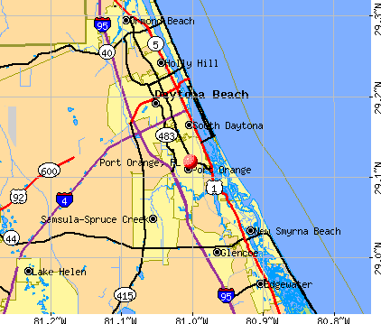 Map Of Port Orange Florida Port Orange, Florida (FL 32127) profile: population, maps, real 