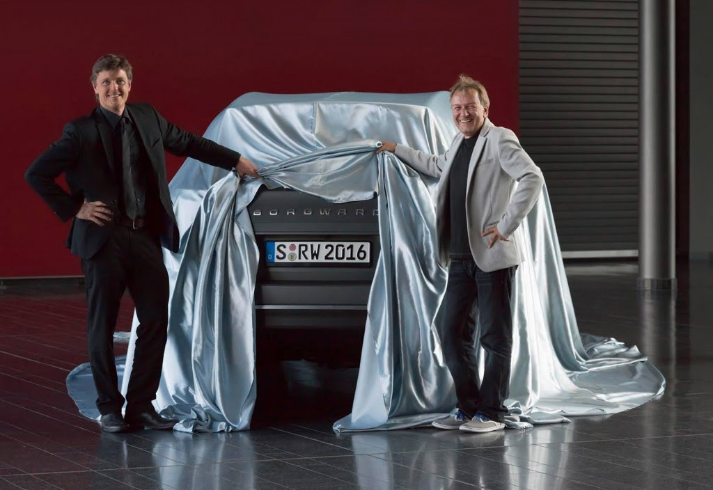Teaser for new Borgward SUV debuting at 2015 Frankfurt Auto Show