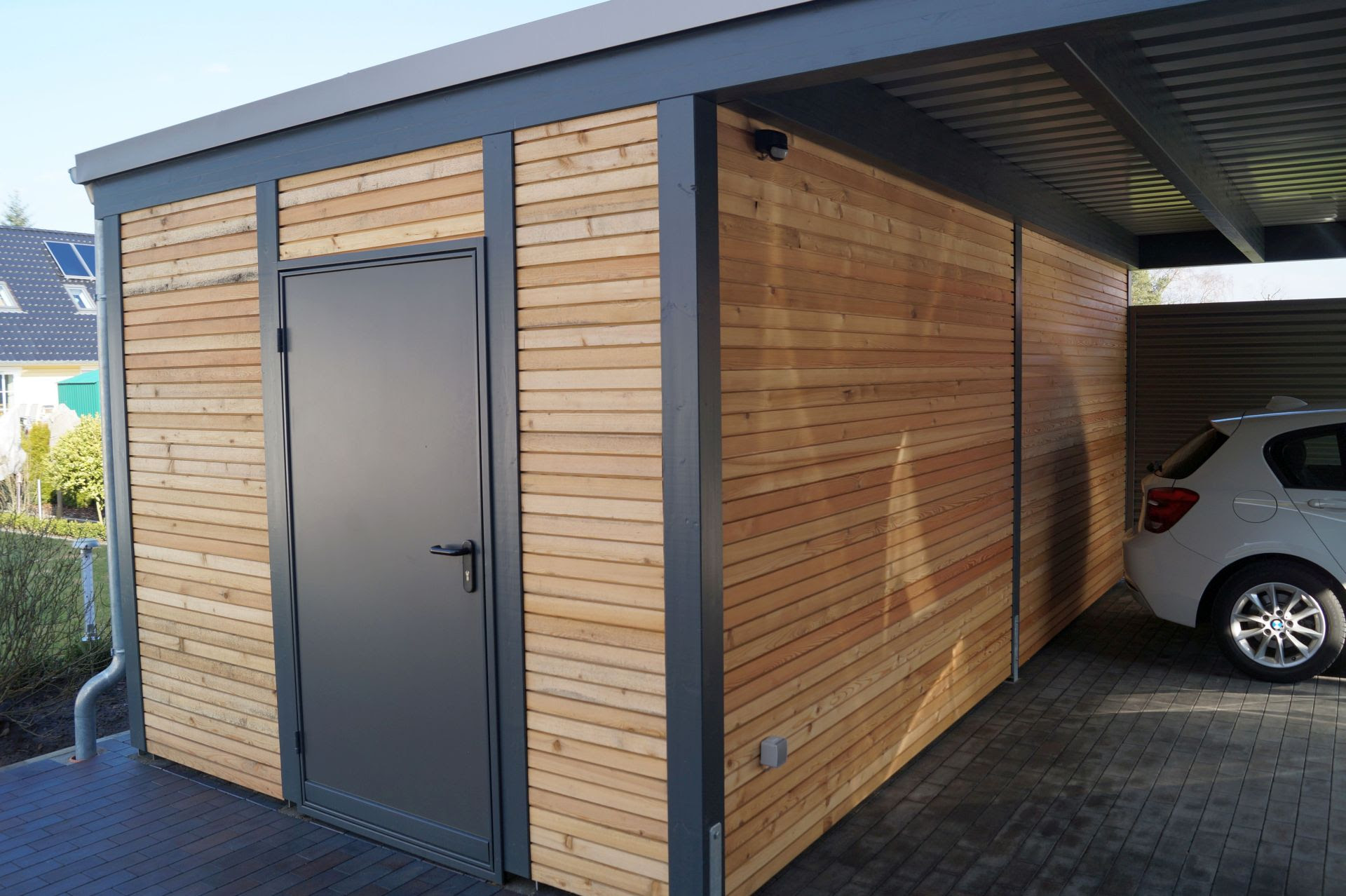 Carportdetails Und Farbgestaltung Carporthaus