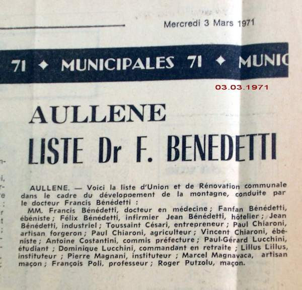 élections municipales 1971