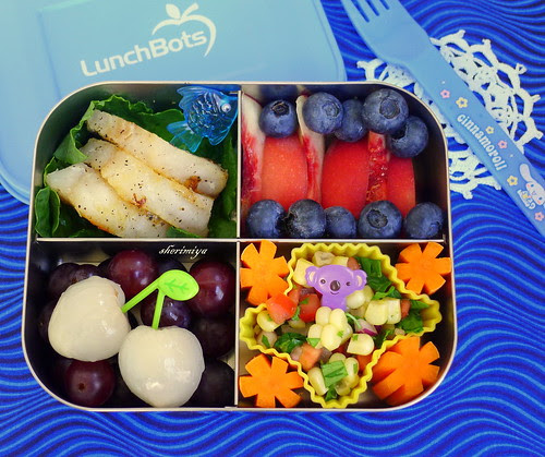 Deconstructed Fish Tacos Bento by sherimiya ♥