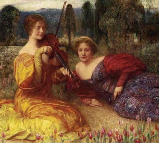 Arthur Hacker, Musicienne du silence, 1900