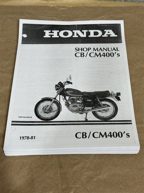 Download Honda Cb400 Cm400 Service Repair Manual 1978 1981