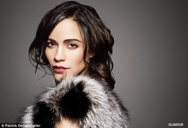 'He ruined me!': Paula Patton said her husband Robin Thicke turned her into a 'bad girl' in Glamour's November issue, pictured in the accompanying photo shoot 