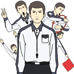 バレーボール審判のハンドシグナル Lineスタンプマニア クリエイターズスタンプ