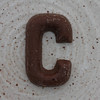 chocolate letter C