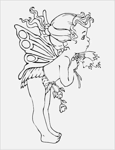 Cute Fairy Coloring Pages