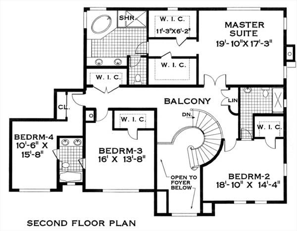spanish colonial 8303 - 4 Bedrooms and 3 Baths | The House Designers