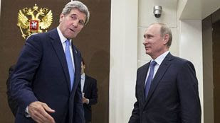 Putin y Kerry se reúnen en Sochi en medio de las tensiones por la guerra