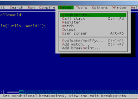Turbo Pascal screenshot