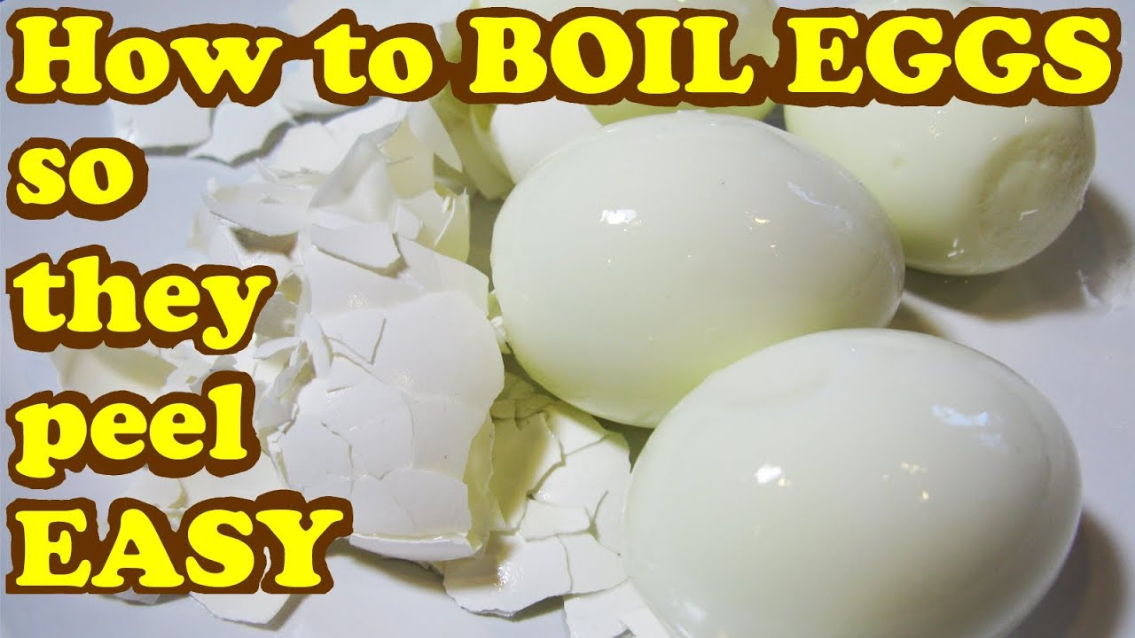 How To Cook Boiled Eggs So They Peel Easy - Egg Shell ...