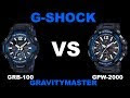Casio G-SHOCK Bluetooth Gravitymaster GR-B100 vs GPS+Bluetooth
Gravitymaster GPW-2000
