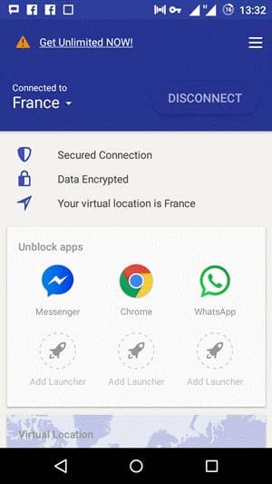 Add Launcher option in Rocket VPN