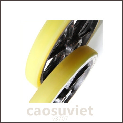 Bánh xe cao su đẩy hàng chịu mài mòn