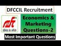 [PART2] Economics & Marketing Questions, DFCCIL Recruitment 2018,
DFCCIL Preparation