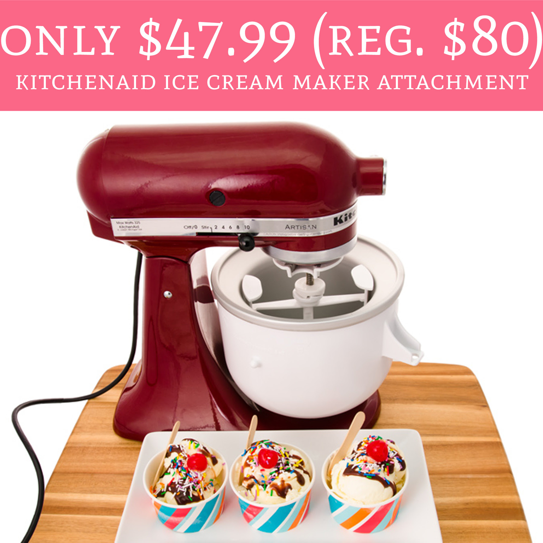 Only 4799 Regular 80 KitchenAid Ice Cream Maker Attachment