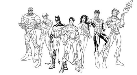 origins   justice league coloring page netart