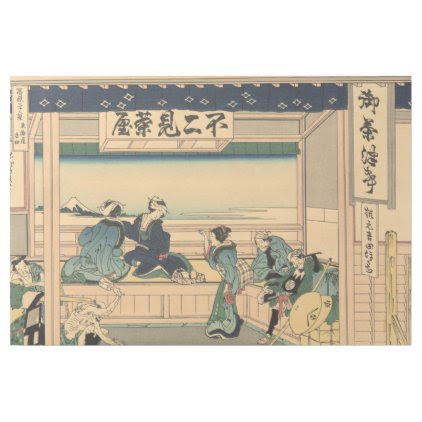 Vintage japanese print by Katsushika Hokusai