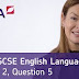 Paper 2 Question 5 Article Example : Aqa English Language Paper 2 Question 5 Updated Animated Youtube - Males (180.5 ± 5.1 cm;