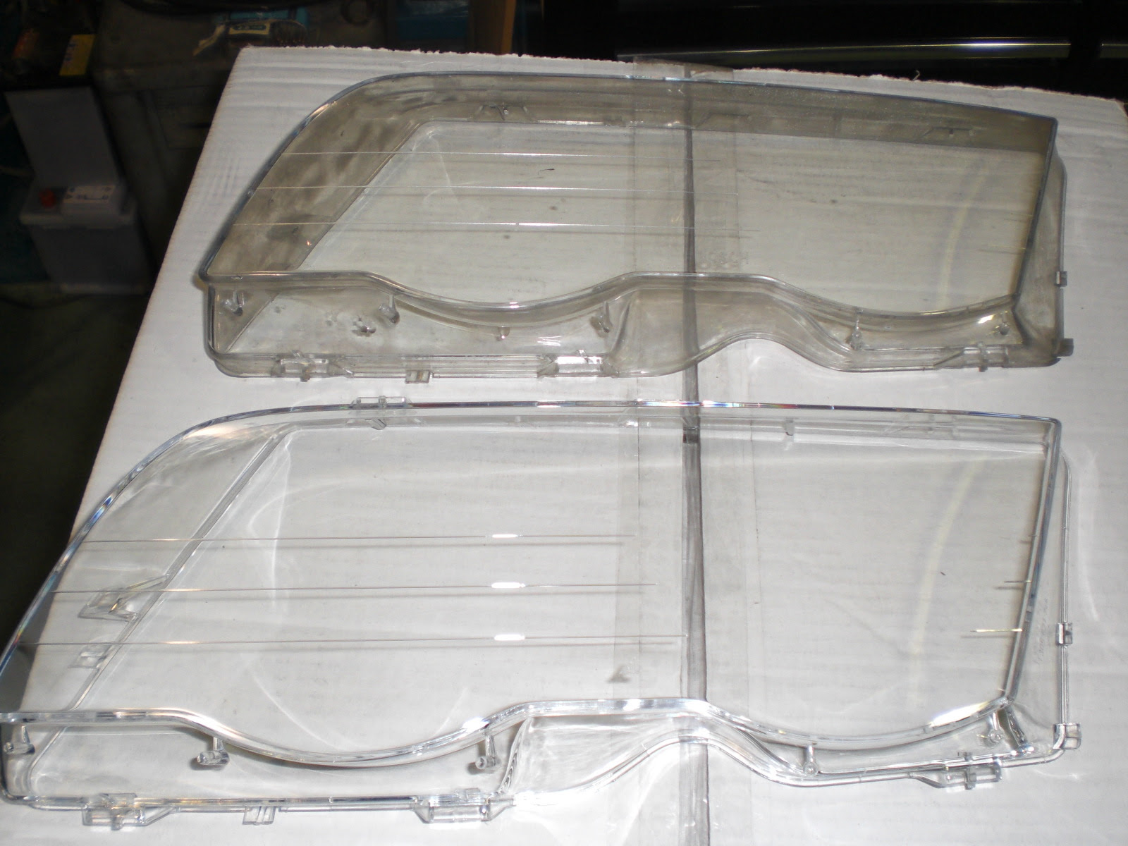 Factory奮闘記 E46 ヘッドライトカバー交換しました