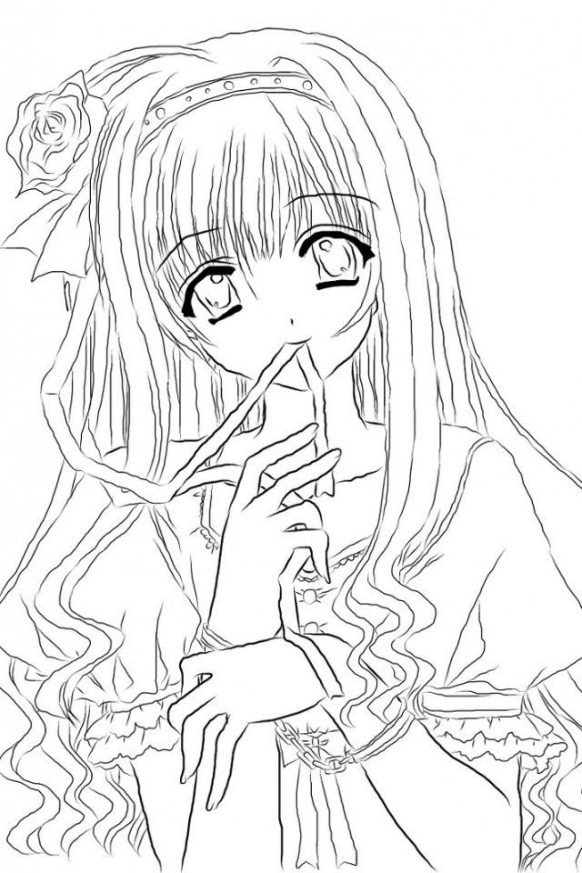 Download Free Printable Anime Coloring Pages - Coloring Home