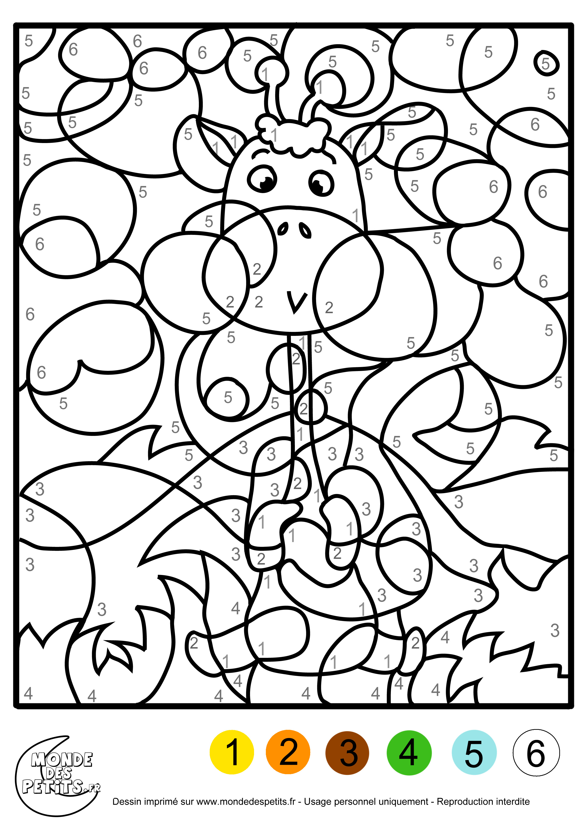 51 dessins de coloriage chiffres à imprimer sur LaGuerche.com  Page 2