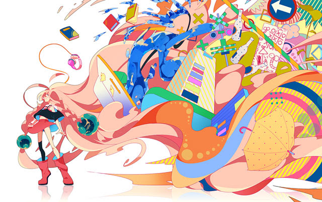 Ia イアのカラフルで美しいイラスト壁紙 ボカロ画像