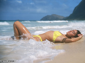 bikini-clad woman
