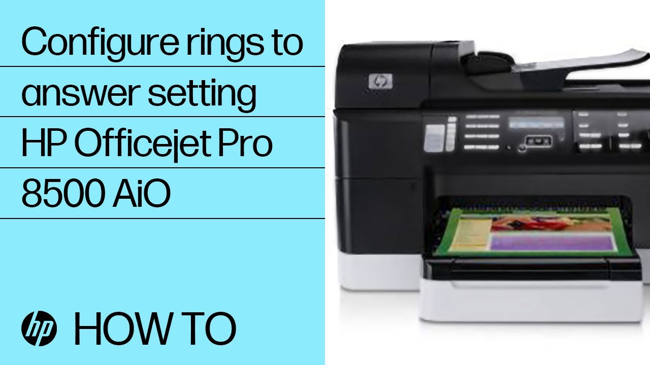 Configuring the Rings To Answer Setting - HP Officejet Pro ...