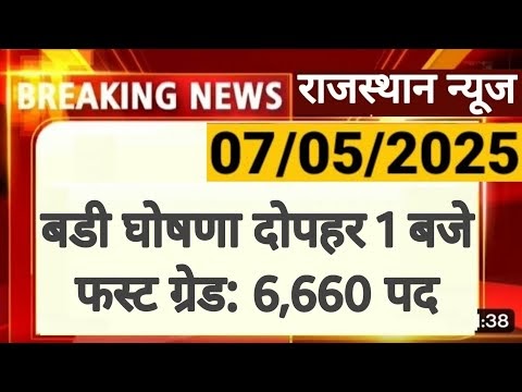 RPSC 1st Grade 2024 | 6,660 नए पदो को लेकर | School Lecture | RPSC REET RSSB - HB News