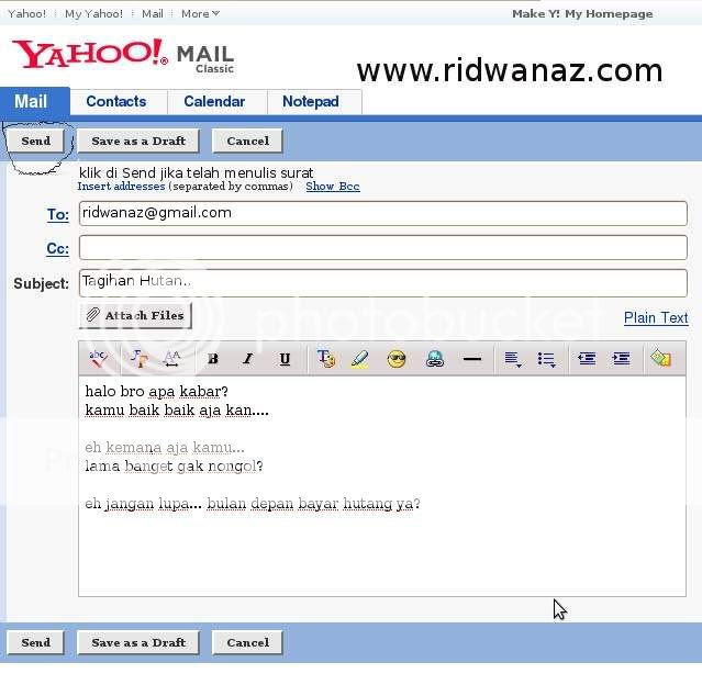 cara mengirim email di yahoo 3