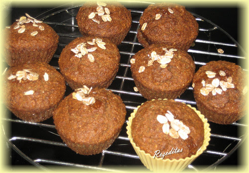 MAGDALENAS DE SALVADOY AVENA O BRAN MUFFINS