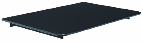  Designer Habitat: 1x étagère en verre simple noir avec renforcée en verre trempé pour la télévision