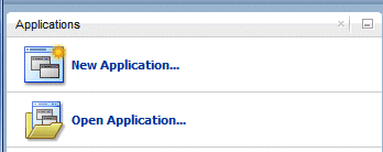 new application in navigator