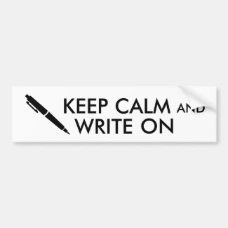 Writers Gifts Keep Calm and Write On Pen Custom